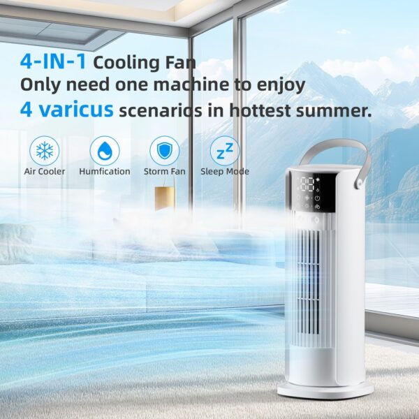 Mini climatiseur portable 3-en-1 – Ventilateur, Rafraîchisseur & Humidificateur – Image 6