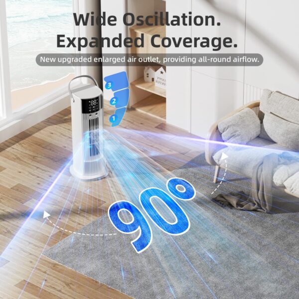 Mini climatiseur portable 3-en-1 – Ventilateur, Rafraîchisseur & Humidificateur – Image 5