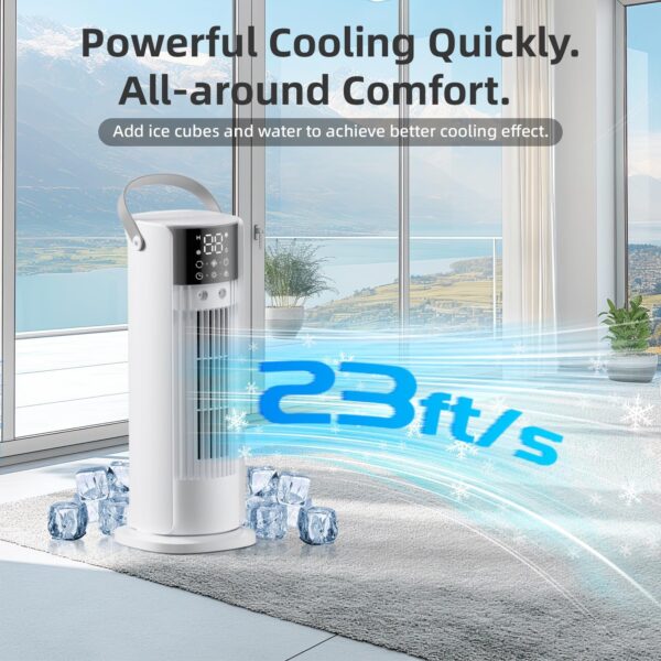 Mini climatiseur portable 3-en-1 – Ventilateur, Rafraîchisseur & Humidificateur – Image 3