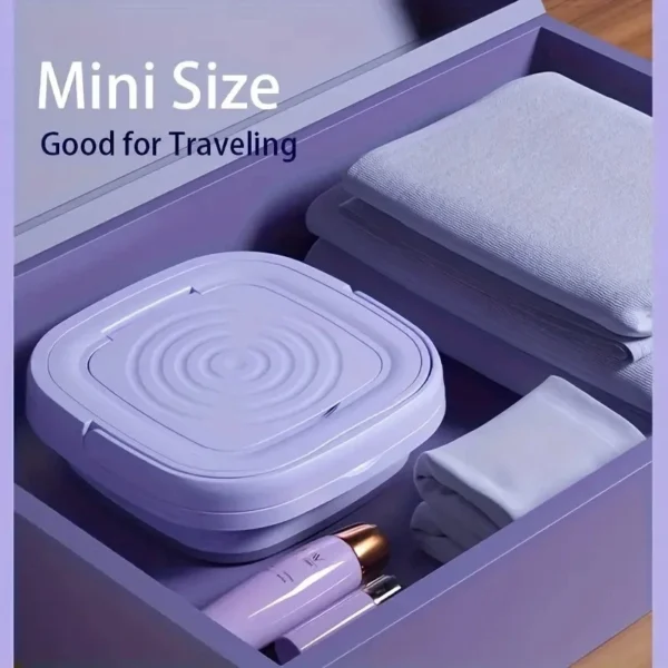 Mini lave-linge portable sans fil – Rechargeable, compact et pratique pour voyage & maison – Image 6