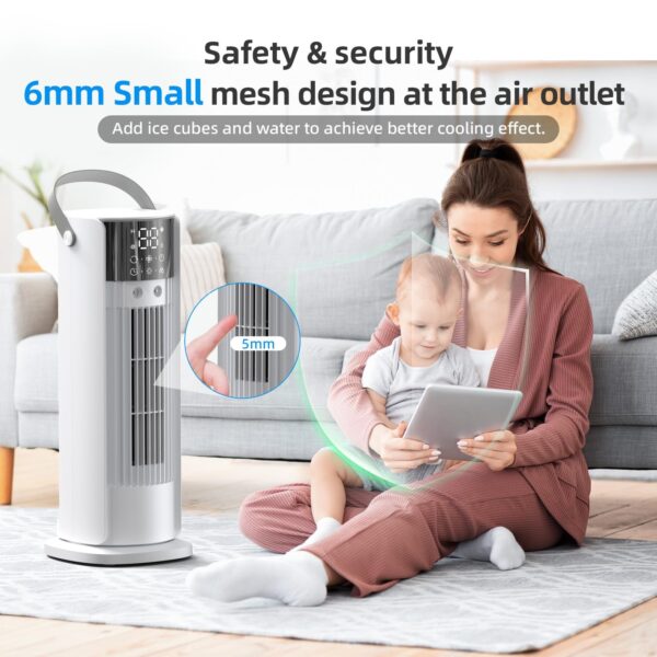 Mini climatiseur portable 3-en-1 – Ventilateur, Rafraîchisseur & Humidificateur – Image 2